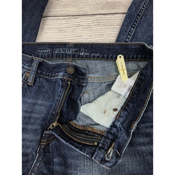 Old Navy Famous Blue Jeans Slim Mid-rise Size 32 x 32 - Picture 7 of 9